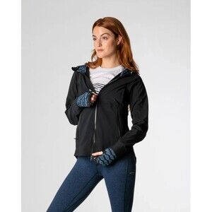 Hemp Black Belmont Full Zip Jacket Women's Size S Black MSRP $198